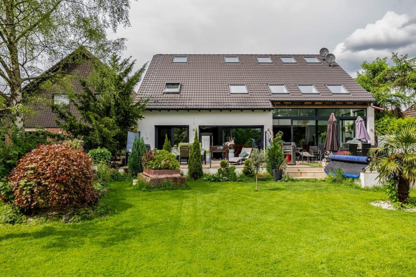 Wunderschoene Terrassenwohnung Mit Blick Ins Gruene! เมียร์บุช ภายนอก รูปภาพ